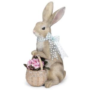 バニー・バスケット・プランター うさぎとバスケット型 花器