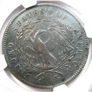 1795年フローイングヘア銀貨($1) - N...の詳細画像3