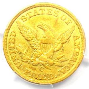 1848-C リバティ金貨ハーフイーグル 5ド...の詳細画像3