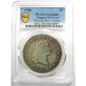 1795年フローイングヘア銀貨1ドル - PC...の詳細画像4