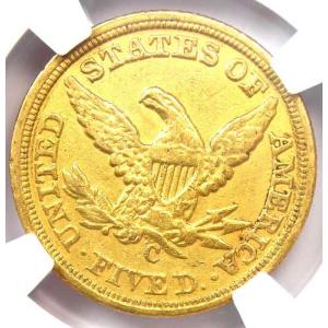 1859年Cミント リバティ金貨ハーフイーグル...の詳細画像3