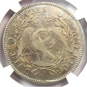 1795年 フローイングヘア ハーフダラー 5...の詳細画像3
