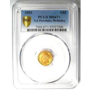 1903年マッキンリー・ルイジアナ金貨 G$1...の詳細画像1