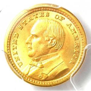 1903年マッキンリー・ルイジアナ金貨 G$1...の詳細画像4