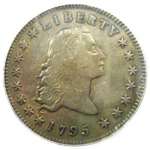 1795年 フローイングヘア銀貨 1ドル 3葉コ...の商品画像