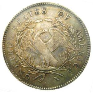 1795年 フローイングヘア銀貨 1ドル 3葉...の詳細画像3