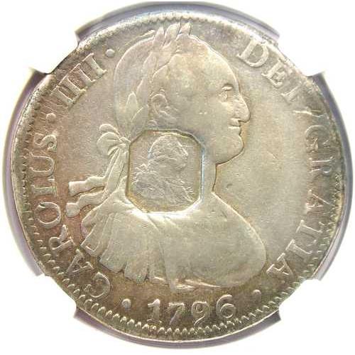 1799-1804年 イギリスドル S$1 八角形 C/S メキシコ 8R コイン - NGC VF...