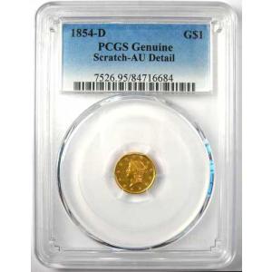 1854年Dミント リバティ金貨 G$1 - ...の詳細画像1