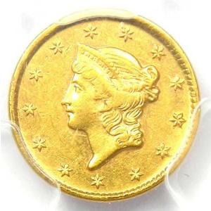 1854年Dミント リバティ金貨 G$1 - ...の詳細画像4