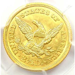 1845年 リバティ金貨 クォーターイーグル ...の詳細画像3