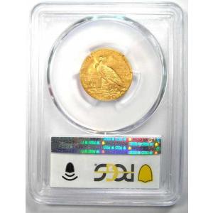 1909年Dミント インド金貨ハーフイーグル5...の詳細画像2