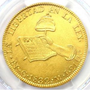 1832年 メキシコ共和国 8エスクード金貨 ...の詳細画像4