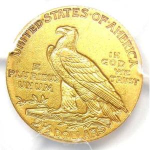 1911年Dミント インド金貨 クォーターイー...の詳細画像3