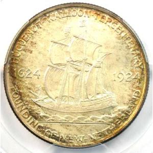 1924年ユグノー50セント硬貨 - PCGS...の詳細画像3