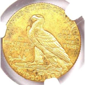 1911年Dミント インド金貨 ハーフイーグル...の詳細画像3