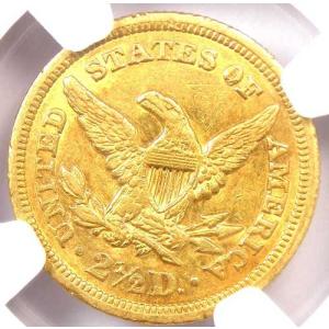 1848年 リバティ金貨 クォーターイーグル ...の詳細画像3