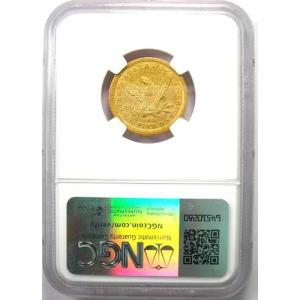 1841-C リバティ金貨ハーフイーグル 5ド...の詳細画像2