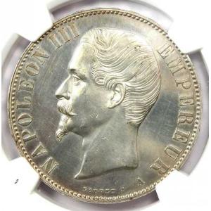 1856年A フランス ナポレオン3世 5フラ...の詳細画像4
