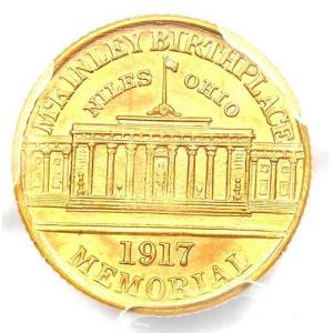 1917年マッキンリー金貨 G$1 - PCG...の詳細画像3