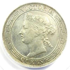 1866年 中国 香港 ヴィクトリア 50セン...の詳細画像4