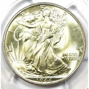 1944年Pミント ウォーキングリバティハーフダラー50セント（1944年） - PCGS MS67+プラス - 7,750ドル相当！