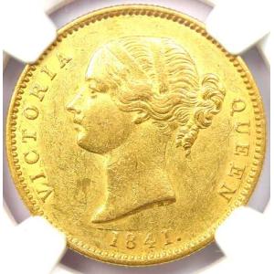 1841-C インド ヴィクトリア 金ライオン...の詳細画像3