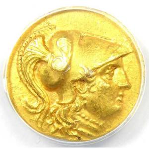 アレクサンドロス大王3世 AVスタテル金貨 ビ...の詳細画像4