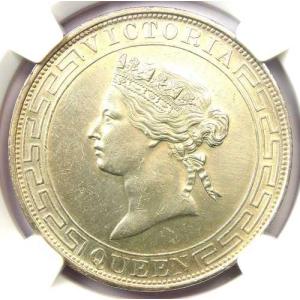 1868年 中国 香港 ヴィクトリア ドル硬貨...の詳細画像4