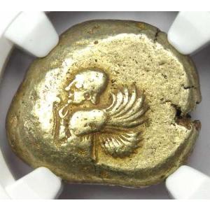 Mysia Cyzicus EL Stater Siren Electrum Coin 550 BC (Kyzikos) - 認定 NGC VF