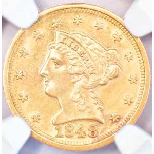 1848-D リバティ金貨 クォーターイーグル...の詳細画像4