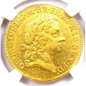 1715年 イギリス ジョージ 金貨 ギニー 1G - NGC 未流通品詳細 UNC MS
