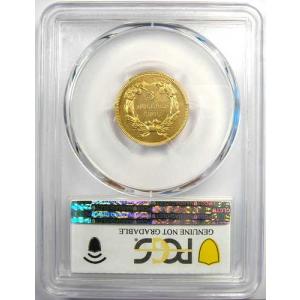 1866年 3ドル インディアン金貨 $3 -...の詳細画像2