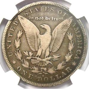 1893年Sミント モーガン銀貨 $1 - N...の詳細画像3