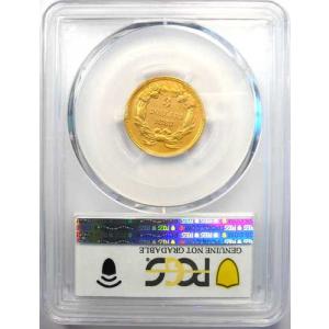 1883年発行の3ドルインディアン金貨 $3 ...の詳細画像2