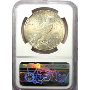 1926年Sミント発行ピース銀貨1ドル。NGC...の詳細画像2