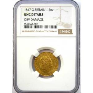 1817年 イギリス ジョージ4世 金貨(ソブ...の詳細画像4