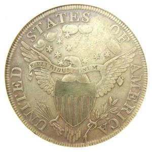 1798年製ドレープドバスト銀貨(1ドル)。A...の詳細画像3