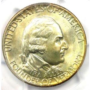 1927年バーモント州ハーフダラー50セント硬貨 - PCGS MS67+プラスグレード - PCGS評価額15,500ドル