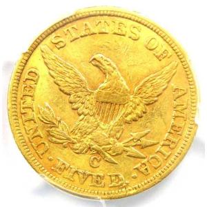 1847-C リバティ金貨ハーフイーグル 5ド...の詳細画像3