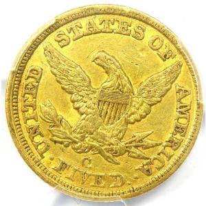 1850年Cミント リバティ金貨ハーフイーグル...の詳細画像3