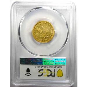 1845-D リバティ金貨 ハーフイーグル 5...の詳細画像2