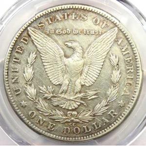 1889年CC モーガン銀貨 1ドル カーソン...の詳細画像3
