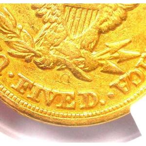 1854年Cミント リバティ金貨ハーフイーグル...の詳細画像4
