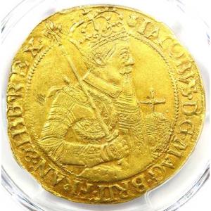 1609-25年 スコットランド ジェームズ王統一王笏金貨 - PCGS AU鑑定済み 詳細