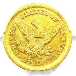 1852-D リバティ金貨 クォーターイーグル...の詳細画像3