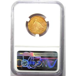 1911年Dミント インド金貨 ハーフイーグル...の詳細画像2