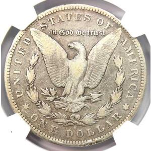 1893年Sミント モーガン銀貨 $1 - N...の詳細画像3