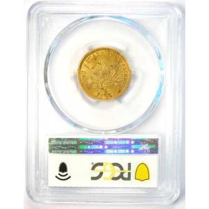 1844年Oミント発行のリバティ金貨ハーフイー...の詳細画像2