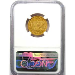 1848-D リバティ金貨ハーフイーグル 5ド...の詳細画像2