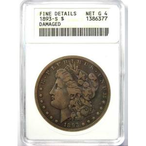 1893年Sミント モーガン銀貨(1ドル)。A...の詳細画像4